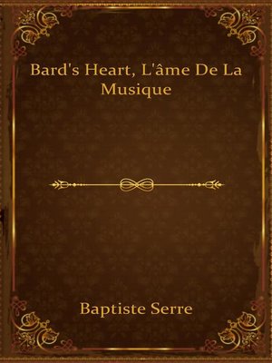 cover image of Bard's Heart